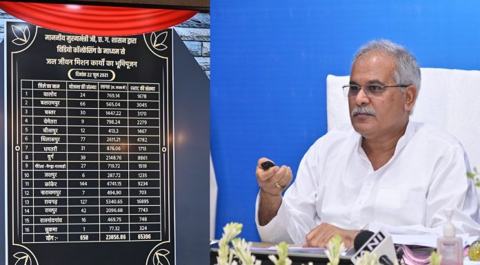 छत्तीसगढ़ के हर घर में नल से जल पहुंचाने का मिशन शुरू