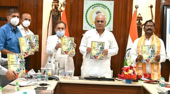 मुख्यमंत्री भूपेश बघेल ने ‘आनी बानी के छत्तीसगढ़’ पुस्तक का किया विमोचन