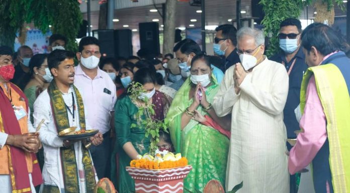 मुख्यमंत्री निवास में हरेली तिहार की धूम