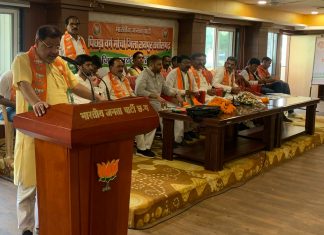 भाजपा पिछड़ा वर्ग मोर्चा रायपुर ज़िला की प्रथम कार्यसमिति बैठक सम्पन्न