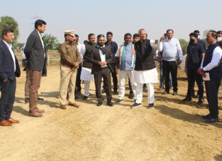 धर्मस्व मंत्री ताम्रध्वज साहू ने लिया नवीन मेला स्थल का जायजा