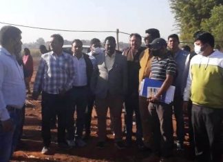 खाद्य मंत्री ने निर्माणाधीन एकलव्य विद्यालय का किया निरीक्षण