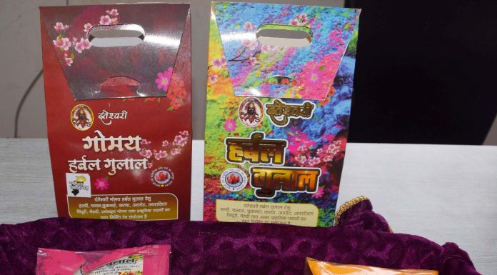 रायपुर : इस बार गोबर के इको फ्रेंडली गुलाल से रंगीन होगी होली