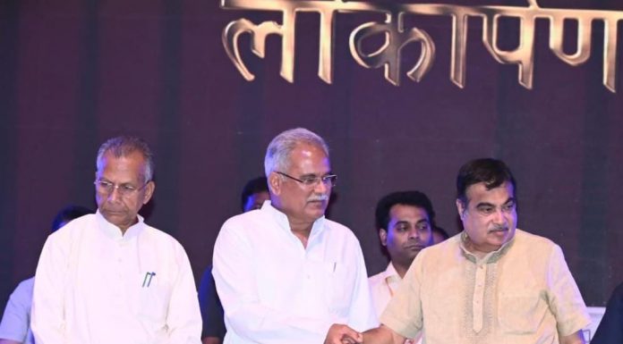 मुख्यमंत्री बघेल के आग्रह पर केन्द्रीय मंत्री गडकरी द्वारा छत्तीसगढ़ को आरओबी के लिए 700 करोड़ रूपए देने की घोषणा