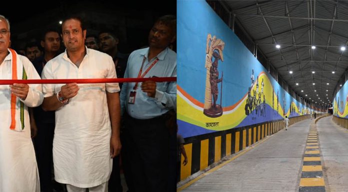 मुख्यमंत्री ने तेलघानी नाके के समीप रेलवे अंडरब्रिज का किया लोकार्पण