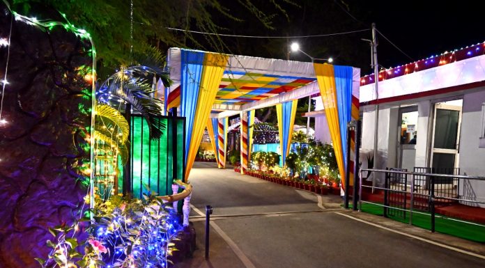 मुख्यमंत्री निवास में देवारी तिहार पर आकर्षक सजावट