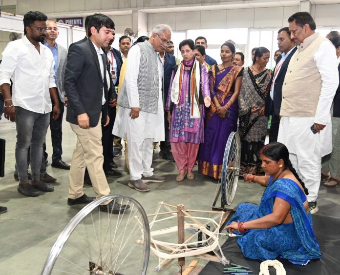 Chief Minister Mr. Bhupesh Baghel and Ms. Shailja Kumari visited Kalpataru Rural Industrial Park