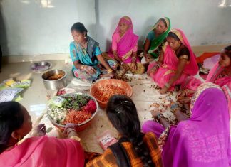 रायपुर : समूह की महिलाएं पालक, लालभाजी, हल्दी. जड़ी-बुटी और फूलों से बना रही हर्बल गुलाल