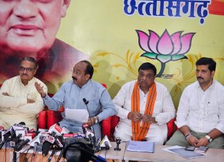 धान समेत सभी अनाजों के समर्थन मूल्य में बढ़त पर प्रेस वार्ता में भाजपा प्रदेश अध्यक्ष अरुण साव ने जारी किए आंकड़े