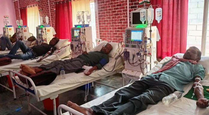 किडनी के मरीजों के लिए राज्य के 27 जिला अस्पतालों में निःशुल्क डायलिसिस की सुविधा