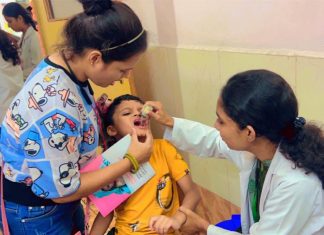 आयुर्वेद महाविद्यालय चिकित्सालय में 1145 बच्चों का कराया गया स्वर्णप्राशन