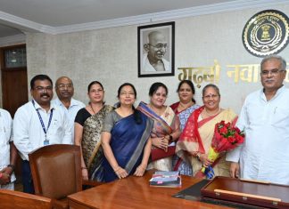 मुख्यमंत्री से राज्य महिला आयोग की अध्यक्ष ने की सौजन्य मुलाकात