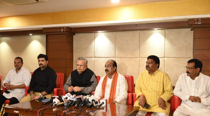 जनजाति समुदायों के विधेयक के राज्यसभा में पास होने पर भाजपा की प्रेस वार्ता