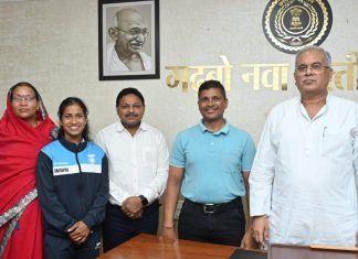 वेटलिफ्टर कु. यादव ने एएसआई में नियुक्ति पर मुख्यमंत्री बघेल का जताया आभार