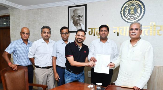 मुख्यमंत्री भूपेश बघेल से क्रेडाई छत्तीसगढ़ के पदाधिकारियों ने की सौजन्य मुलाकात