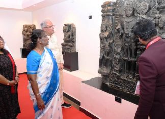 राष्ट्रपति श्रीमती द्रौपदी मुर्मु छत्तीसगढ़ की पुरातात्विक वैभव से हुईं रू-ब-रू