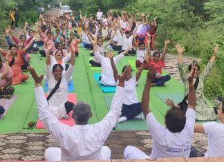 सड्डू में 44 वें निःशुल्क नियमित योगाभ्यास केंद्र का शुभारंभ