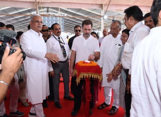 लोकसभा सांसद राहुल गांधी ने आवास न्याय सम्मेलन में 669.69 करोड़ के 414 विकास कार्यों का किया लोकार्पण-भूमिपूजन