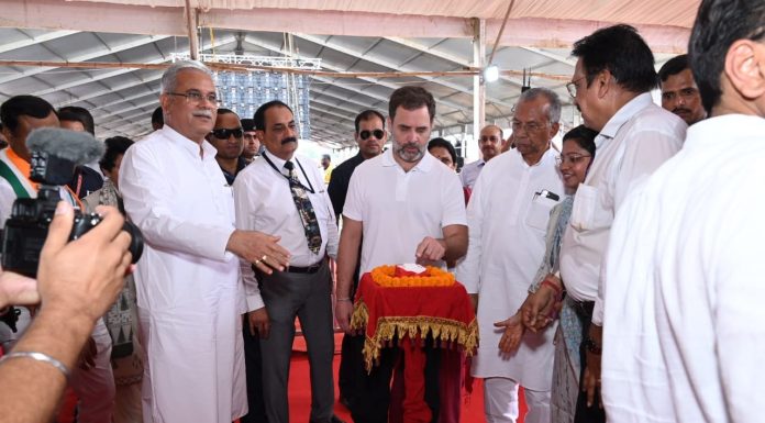 लोकसभा सांसद राहुल गांधी ने आवास न्याय सम्मेलन में 669.69 करोड़ के 414 विकास कार्यों का किया लोकार्पण-भूमिपूजन