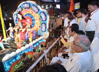 मुख्यमंत्री भूपेश बघेल जयस्तंभ चौक में झाँकी समारोह में हुए शामिल