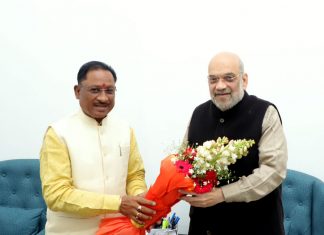 छत्तीसगढ़ के मुख्यमंत्री विष्णुदेव साय ने आज नई दिल्ली में केंद्रीय गृहमंत्री अमित शाह से सौजन्य मुलाकात की