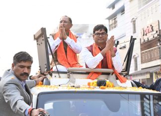 मुख्यमंत्री विष्णुदेव साय का रोड शो कार्यक्रम