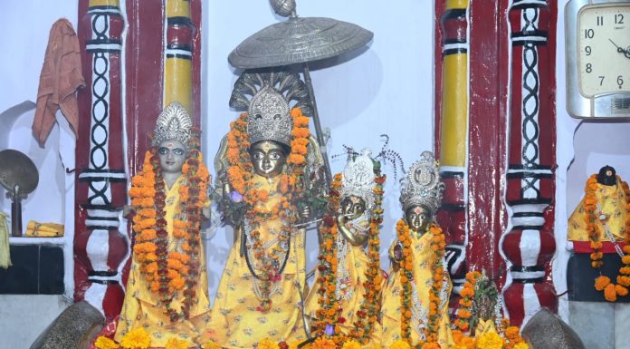 मुख्यमंत्री विष्णु देव साय बालाजी मंदिर प्रांगण में श्रीमद्-भागवत कथा में हुए शामिल