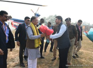 माननीय मुख्यमंत्री विष्णुदेव साय, भुईयापानी हेलीपैड पहुंचे