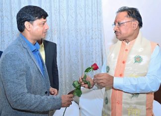 जनसंपर्क विभाग के आयुक्त मयंक श्रीवास्तव ने मुख्यमंत्री श्री साय से की सौजन्य मुलाकात