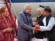 उप राष्ट्रपति जगदीप धनखड़ का राजधानी रायपुर के स्वामी विवेकानंद विमानतल पर राज्यपाल विश्वभूषण हरिचंदन और मुख्यमंत्री विष्णु देव साय ने पुष्प भेंट कर उनका आत्मीय स्वागत किया