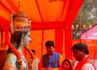 राममय हुआ महासमुंद : विधायक श्री योगेश्वर राजू सिन्हा ने किया भगवान श्रीराम की आरती