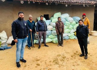 78 बोरी अवैध धान जब्त