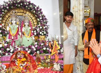 राज्यपाल ने श्री राम मंदिर में दर्शन कर लिया आर्शीवाद