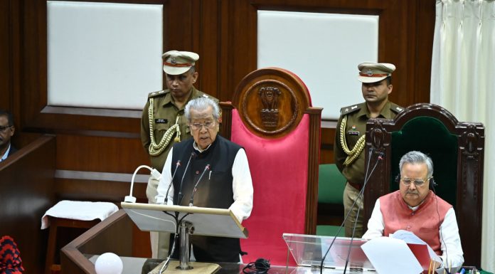 राज्यपाल हरिचंदन ने छत्तीसगढ की 6वीं विधानसभा के दूसरे सत्र को संबोधित किया
