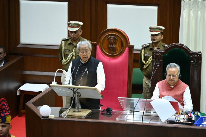 Governor Harichandan addressed the second session of the 6th Legislative Assembly of Chhattisgarh.