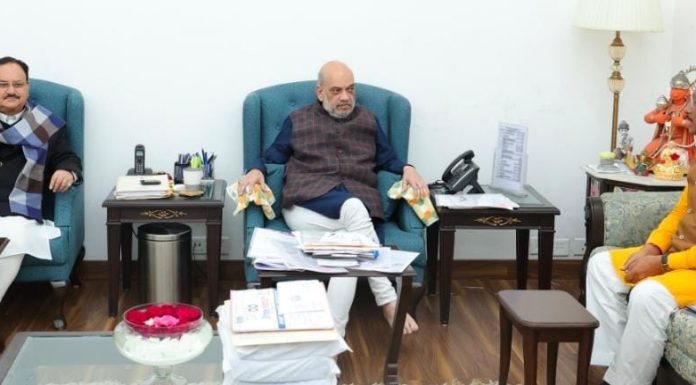 छत्तीसगढ़ के मुख्यमंत्री विष्णुदेव साय ने नई दिल्ली में केंद्रीय गृहमंत्री अमित शाह से उनके निवास पर सौजन्य मुलाकात की