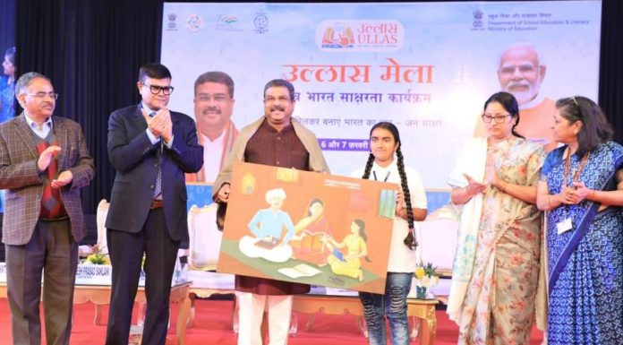 नवभारत साक्षरता कार्यक्रम ’उल्लास मेला’ : छत्तीसगढ़ की प्रस्तुतीकरण को अन्य राज्यों ने सराहा