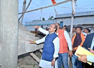 उप मुख्यमंत्री अरुण साव के निर्देश के बाद पानी टंकी के निर्माण में आई तेजी