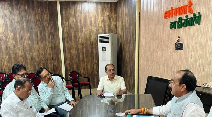 उप मुख्यमंत्री अरुण साव ने जल जीवन मिशन के कार्यों को मिशन मोड में पूर्ण करने के दिए निर्देश