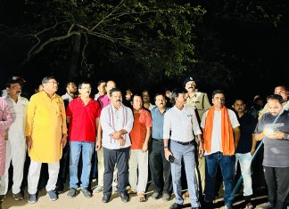 जिला मुख्यालय बलौदाबाजार में की गई तोड़फोड़ एवं आगजनी की घटना का जायजा लेने पहुँचे उपमुख्यमंत्री विजय शर्मा