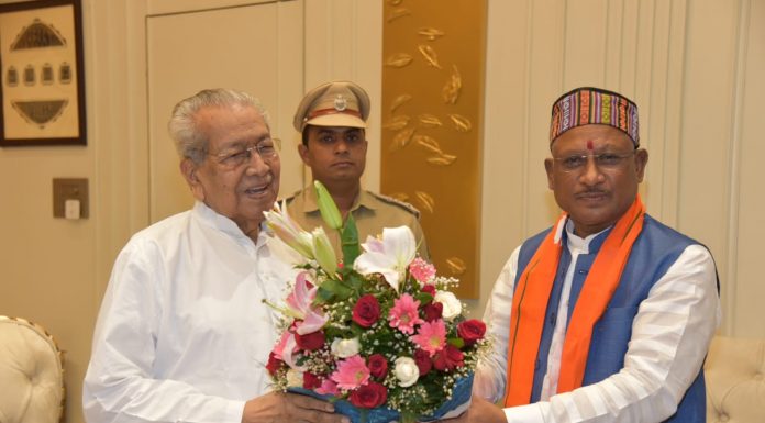 सीएम विष्णुदेव साय ने राज्यपाल से की मुलाकात