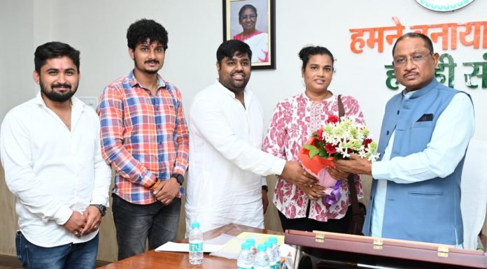 मुख्यमंत्री साय से पर्वतारोही निशु सिंह ने की सौजन्य मुलाकात