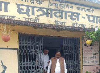 कैबिनेट मंत्री रामविचार नेताम ने पाली में कन्या छात्रावास एवं शासकीय उद्यान रोपणी पोड़ी का किया निरीक्षण