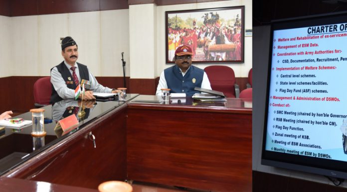 सैनिक कल्याण की योजनाओं का करें बेहतर क्रियान्वयन : रमेन डेका