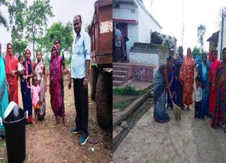 कचरा प्रबंधन कर गांव को स्वच्छ बना रही स्वसहायता समूह की महिलाएं