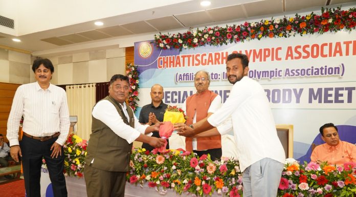 छत्तीसगढ़ ओलंपिक संघ के कार्यकारी अध्यक्ष बने सांसद बृजमोहन अग्रवाल