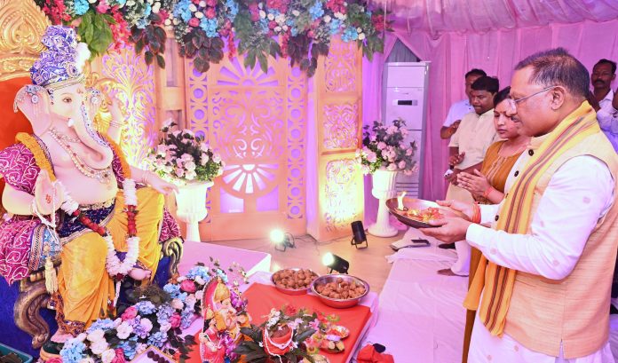 Lord Ganesha installed in Chief Minister's residence