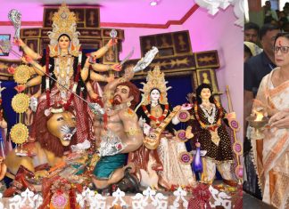 राज्यपाल डेका माना में दुर्गा पूजा उत्सव में शामिल हुए