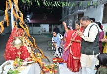 देवउठनी एकादशी पर मुख्यमंत्री निवास में श्रद्धा एवं पारंपरिक विधिविधान से हुआ तुलसी विवाह