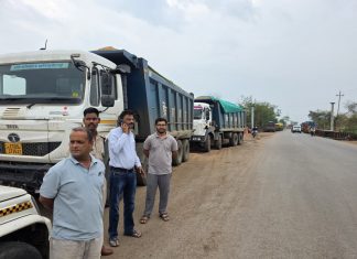 अवैध रेत परिवहन पर प्रशासन की बड़ी कार्रवाई, रेत भरे 10 हाइवा जब्त जब्त